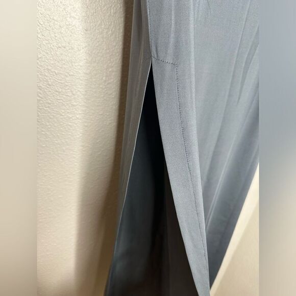 Asilio Gray Skirt Two Side Slits Sz 4 - Picture 2 of 6